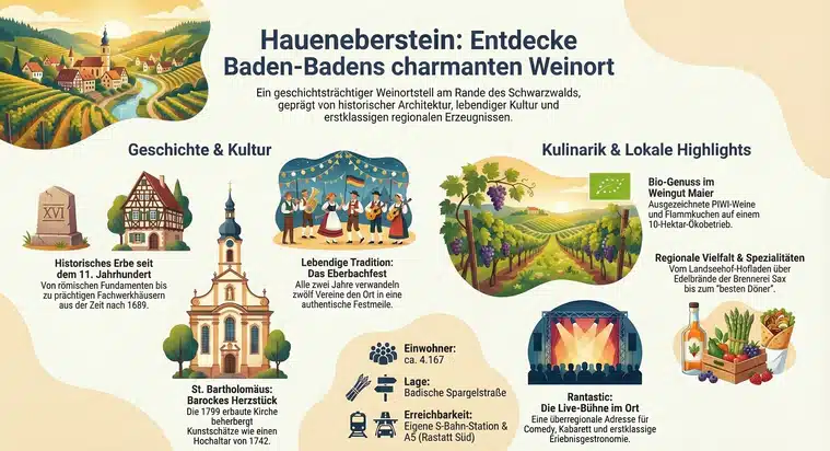 Haueneberstein – Ortsteil von Baden-Baden an der Badischen Spargelstraße am Rande des Schwarzwalds.